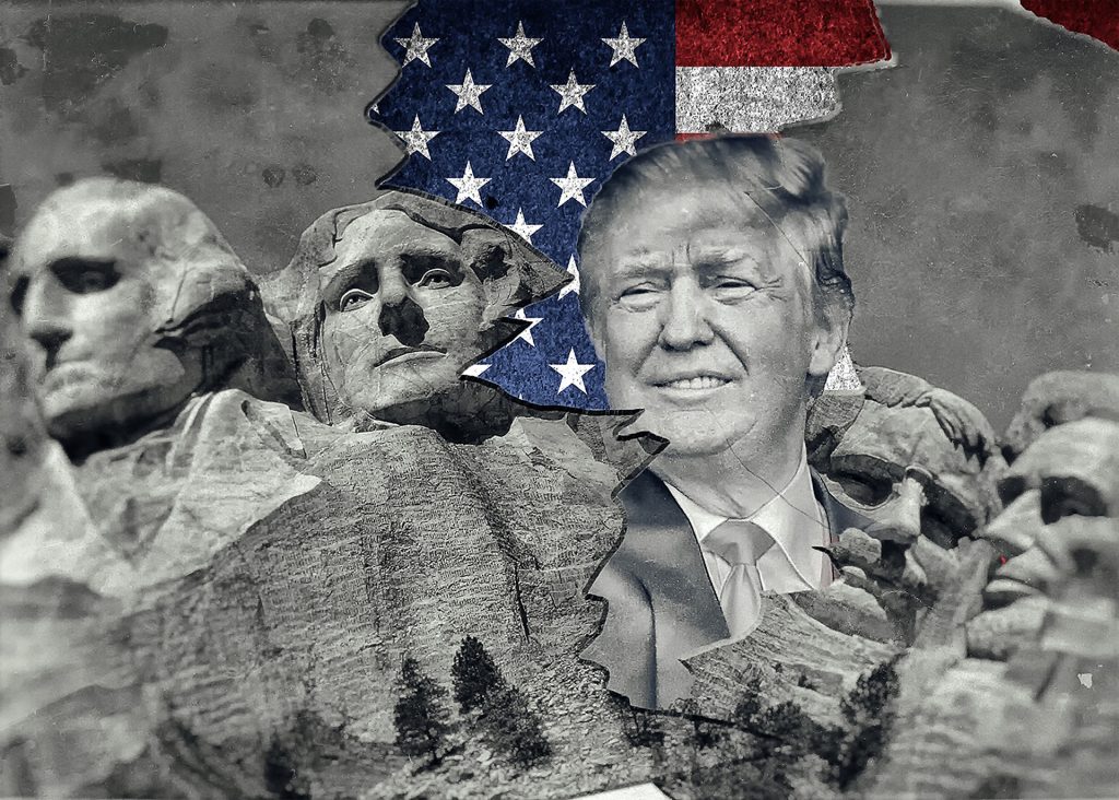 Donald trump Mont Rushmore
